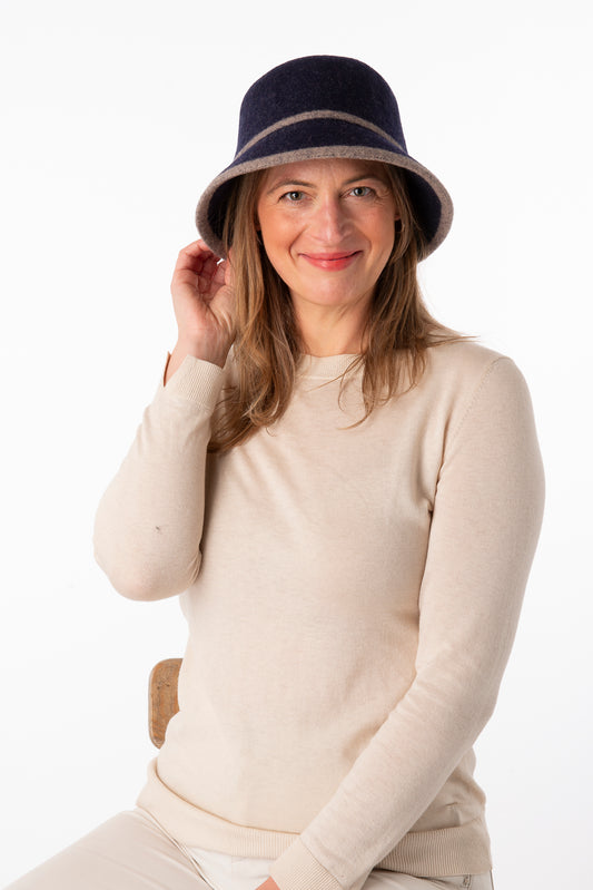 Bianca Navy/Mocha - PRE ORDER