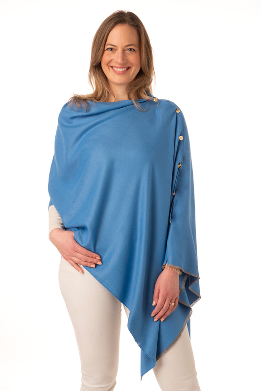 Gisella Poncho FB187 - Denim Blue