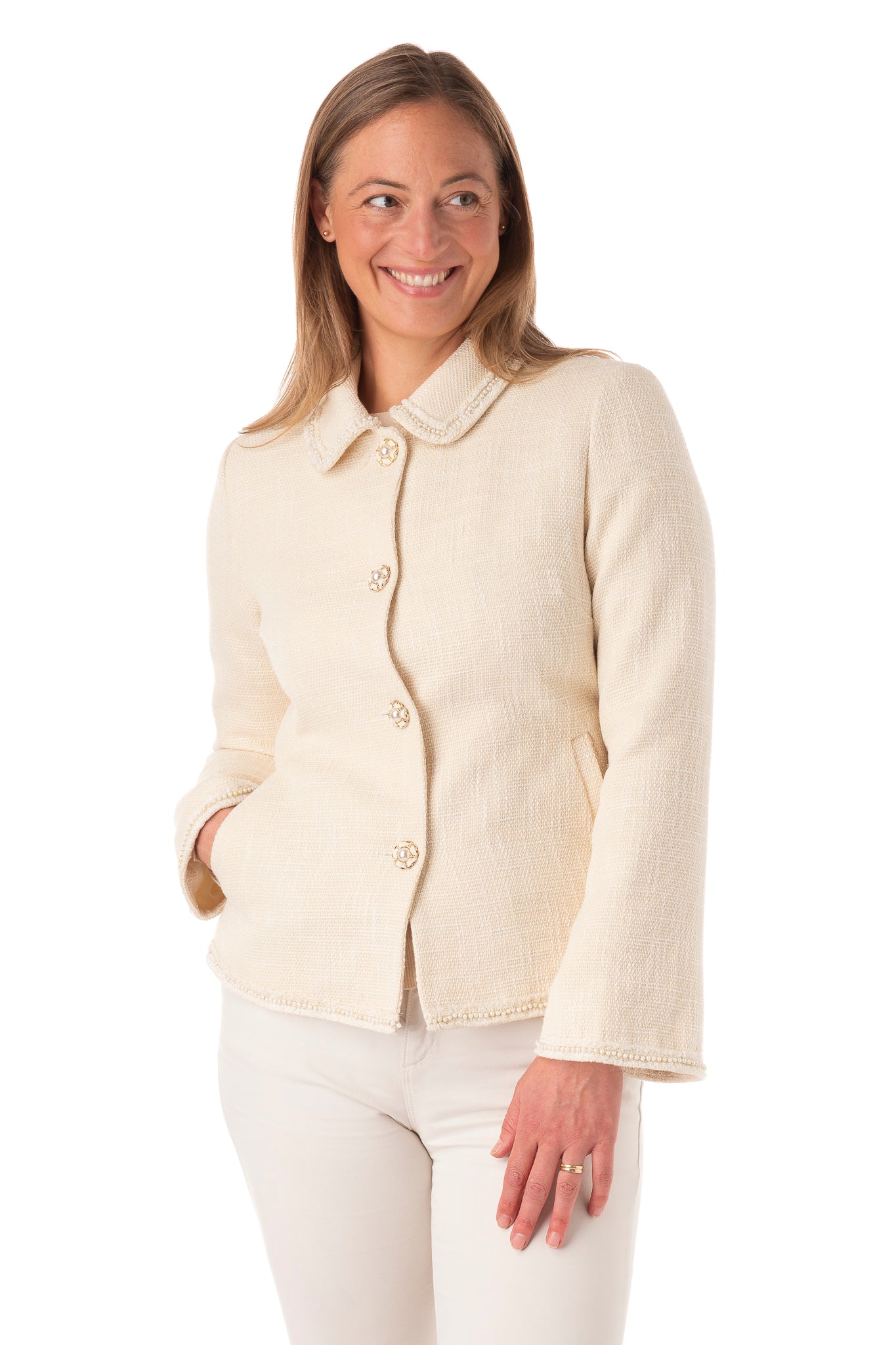 Isabelle FB250 - Beige/Pearl Trim PRE ORDER