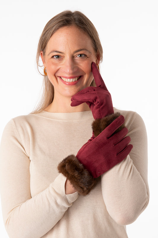 Luce Burgundy/Brown 2 tone cuff - PRE ORDER