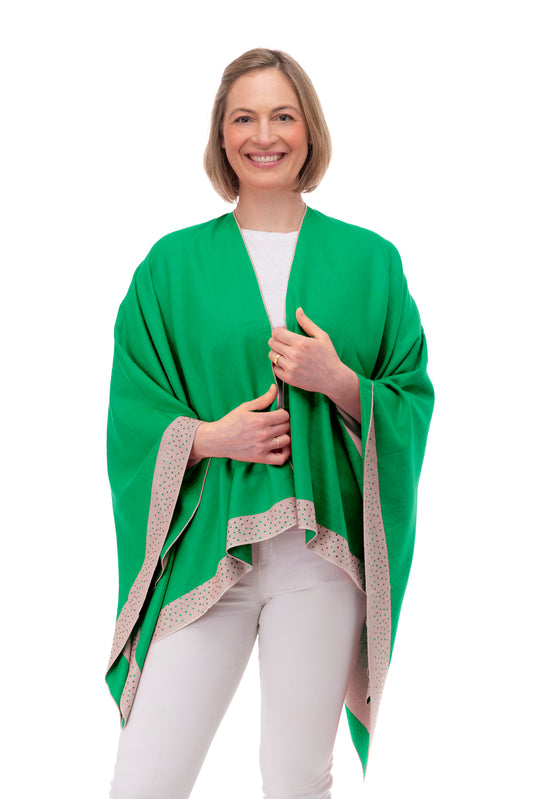 Mia FB99 - Emerald/Beige with Emerald Crystals