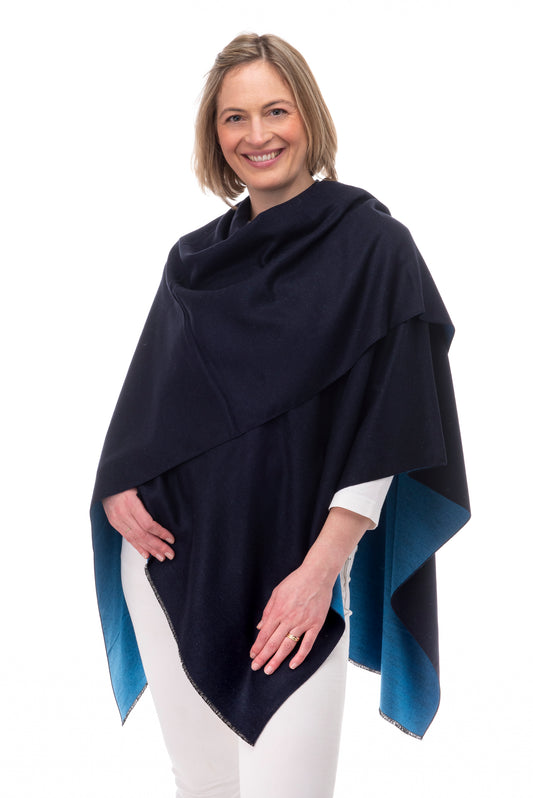 Clara FB169 Reversible Wrap Navy/Denim