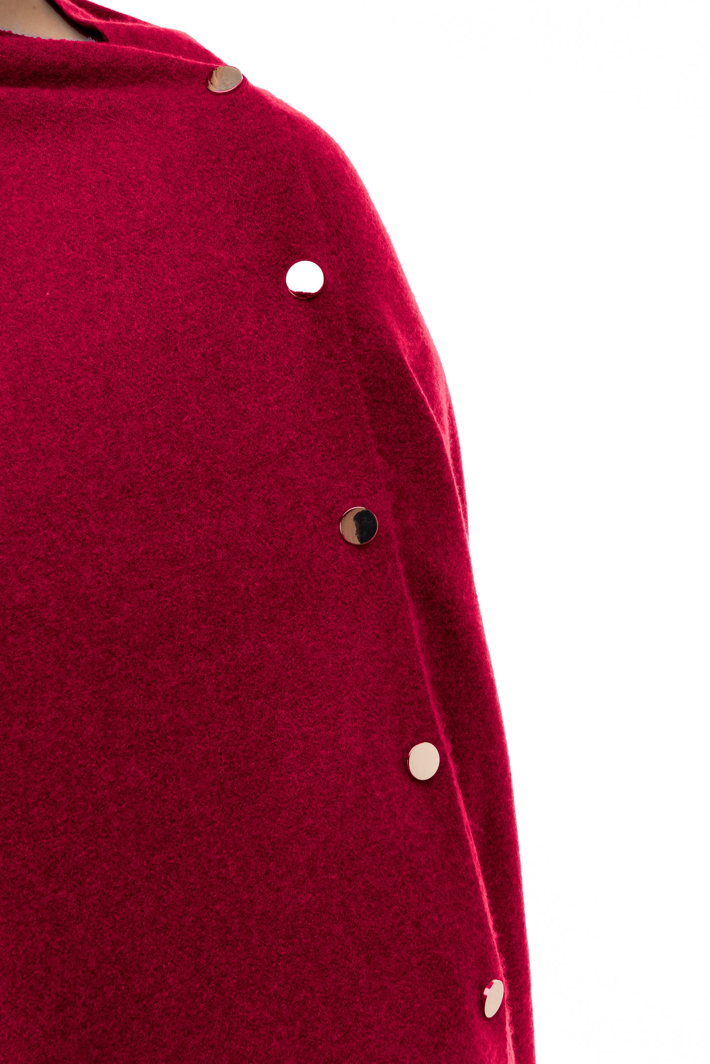 Gisella FB186 Poncho - Dark Red