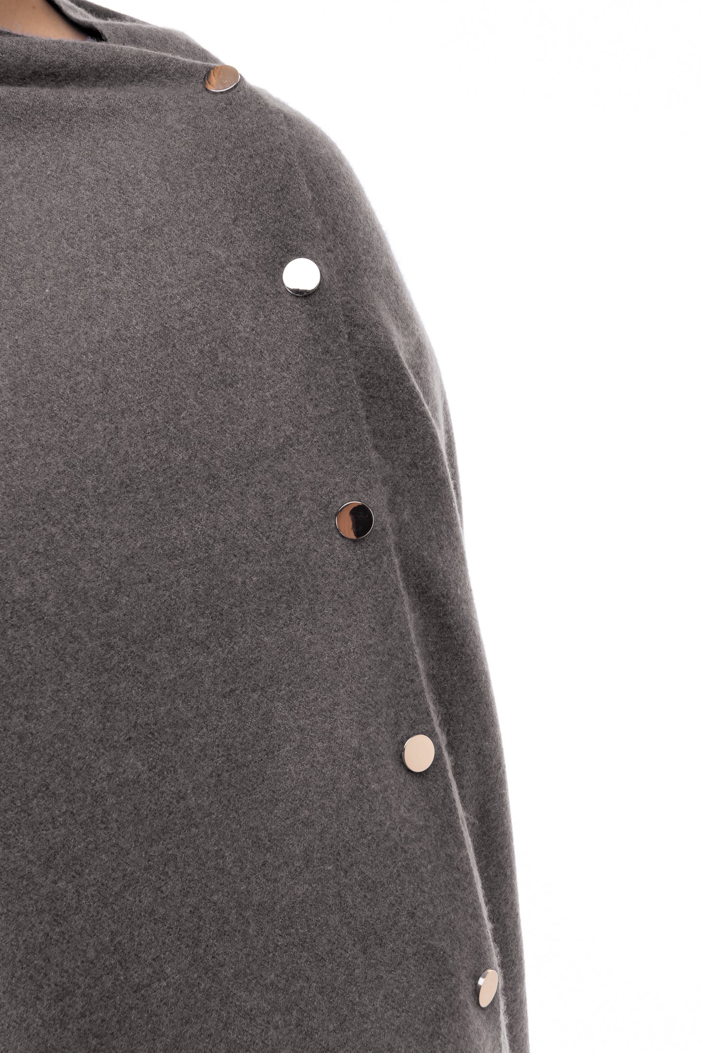 Gisella FB186 Poncho - Dark Grey
