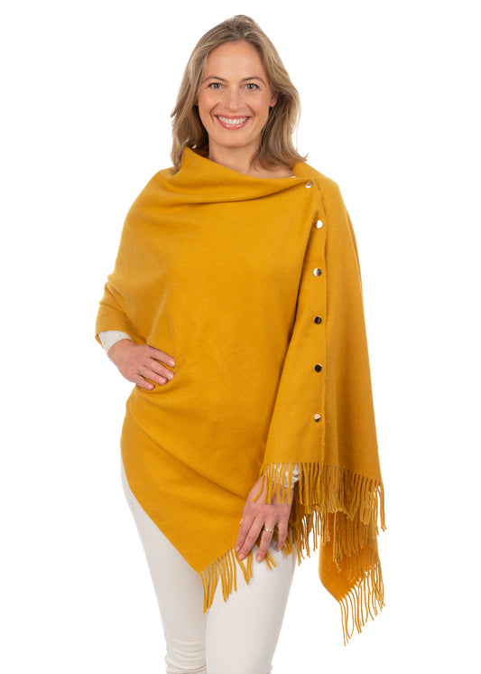 Gisella FB186 Poncho - Mustard Yellow