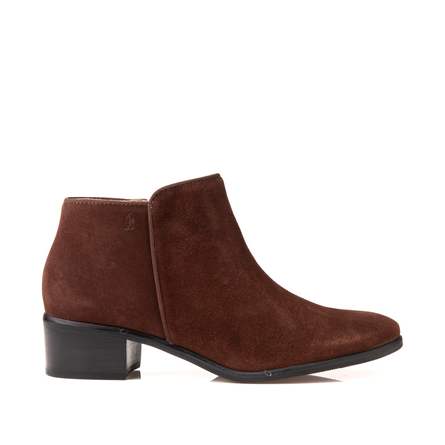 FB201 Milana Brown Classic Ankle Boot with leather sole- Camurca Suede