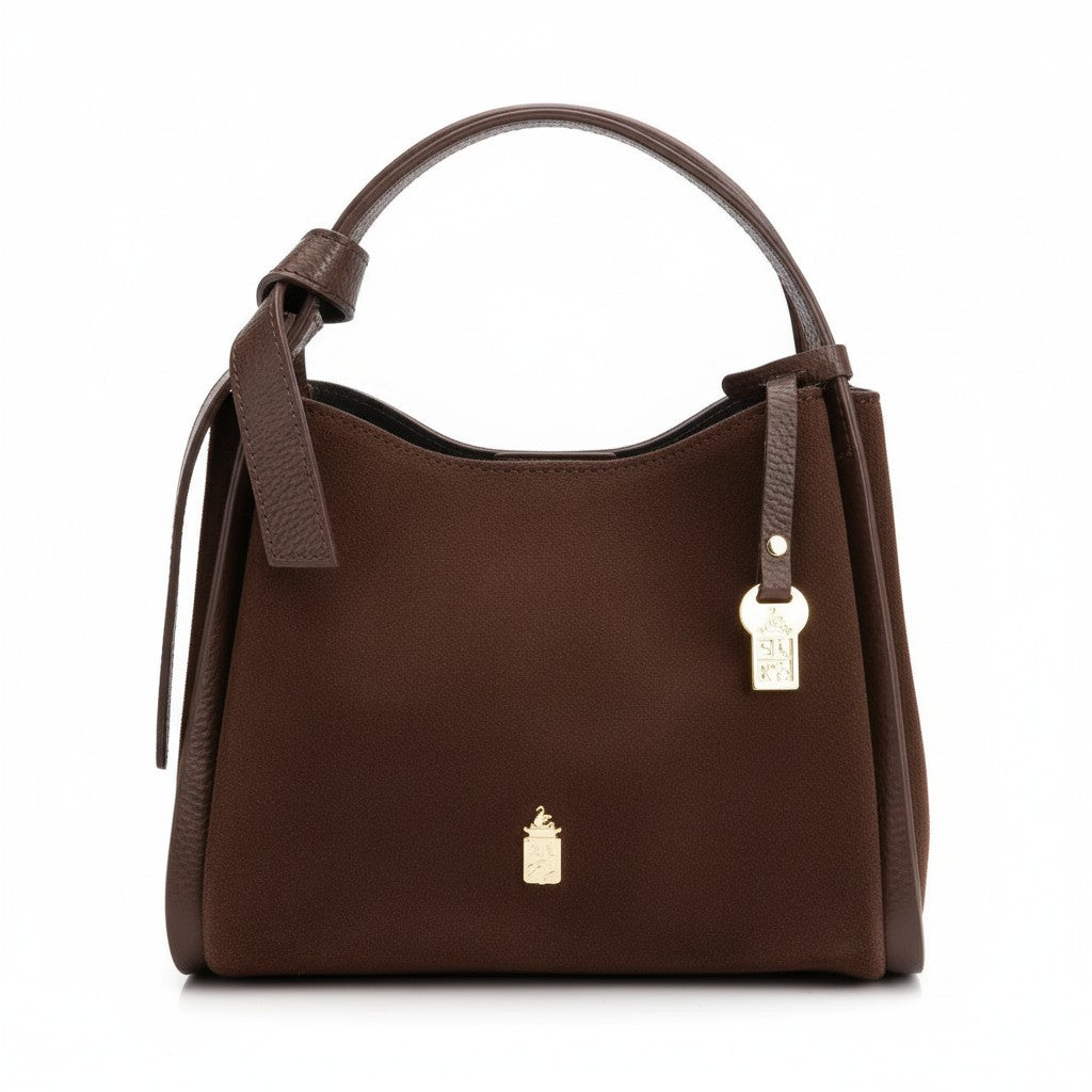 Elsa Chocolate Suede/Dollaro - PRE ORDER