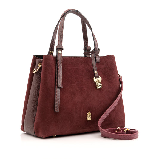 Clara Burgundy Suede/Dollaro - PRE ORDER