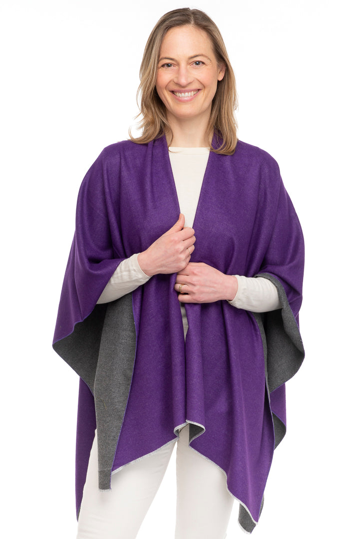 Clara FB169 Reversible Wrap Purple/Grey