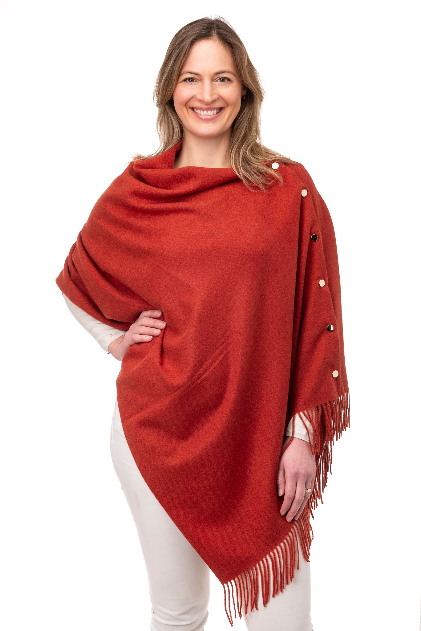 Gisella FB186 Poncho - Rust