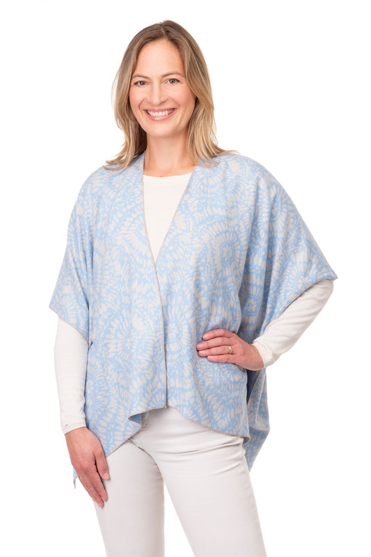 Angelica FB197 Batik Print Jacket Blue