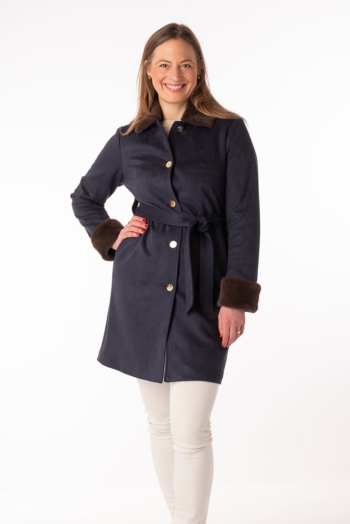 Giacinta Navy/Smokey Coffee - PRE ORDER