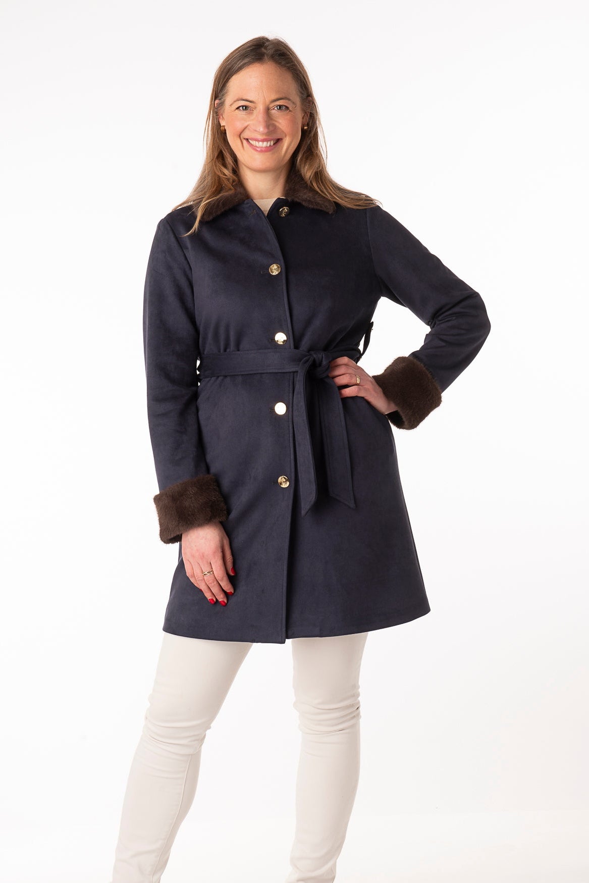 Giacinta Navy/Smokey Coffee - PRE ORDER