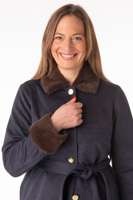 Giacinta Navy/Smokey Coffee - PRE ORDER