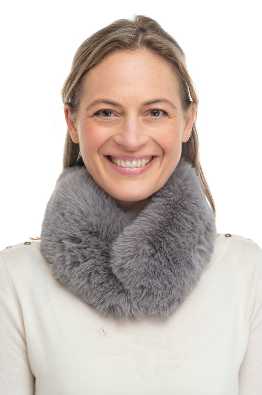 Agala FB30 Faux Fur Collar Grey