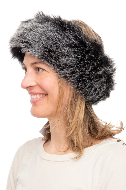 Sabina FB45 Natural Grey Faux Fur Headband