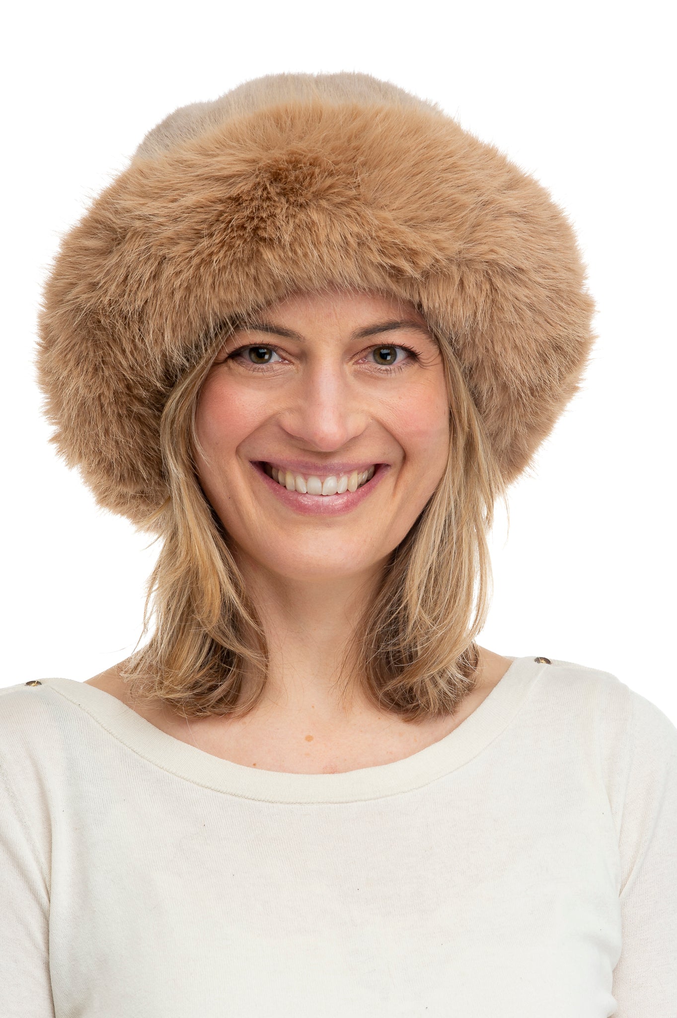 Adalina FB81 Faux Fur Paddington Style Hat Mocha