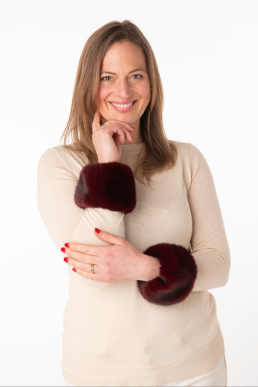 Penelope Two Toned Burgundy - PRE ORDER