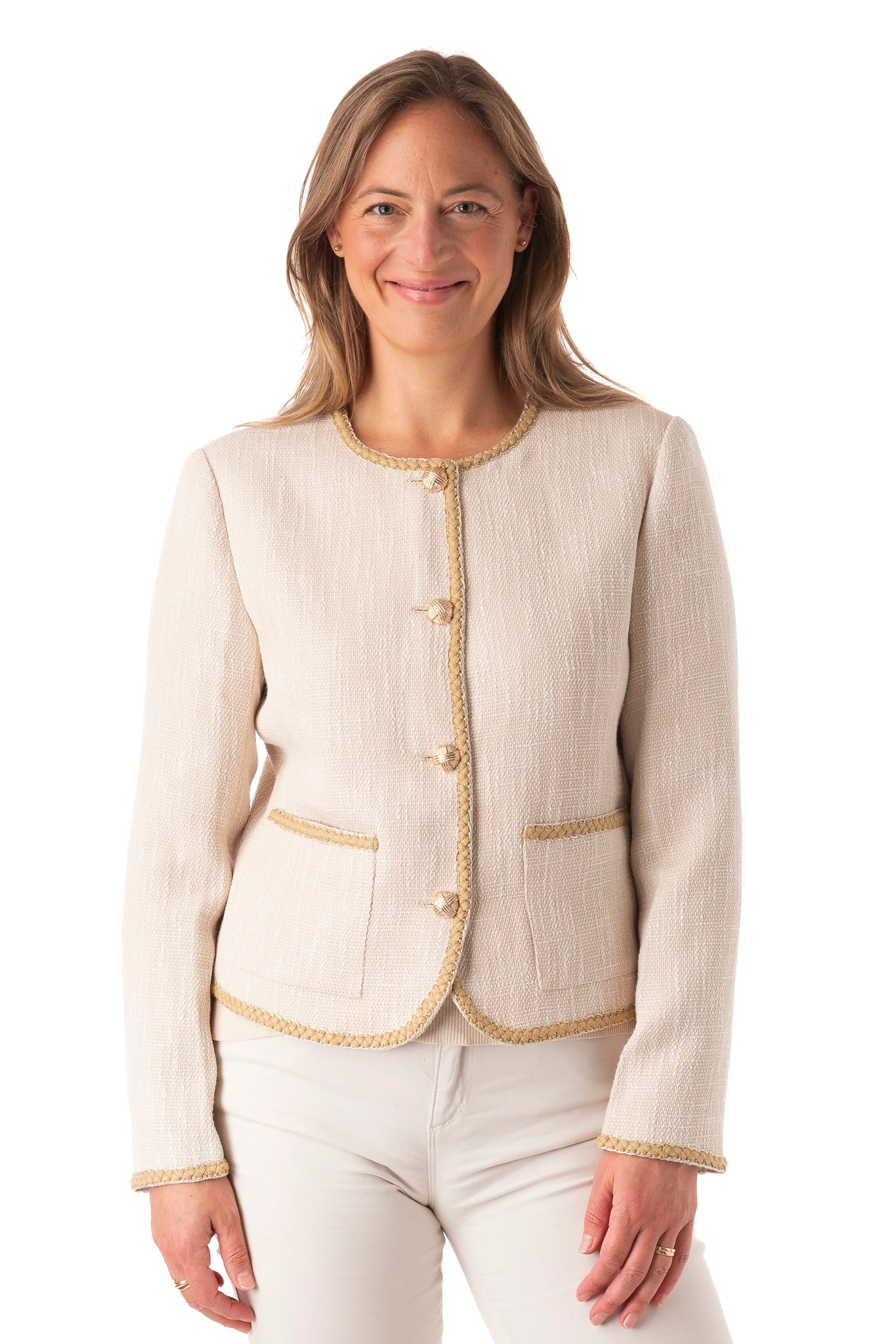 Milana FB236 - Off White/Gold Trim PRE ORDER