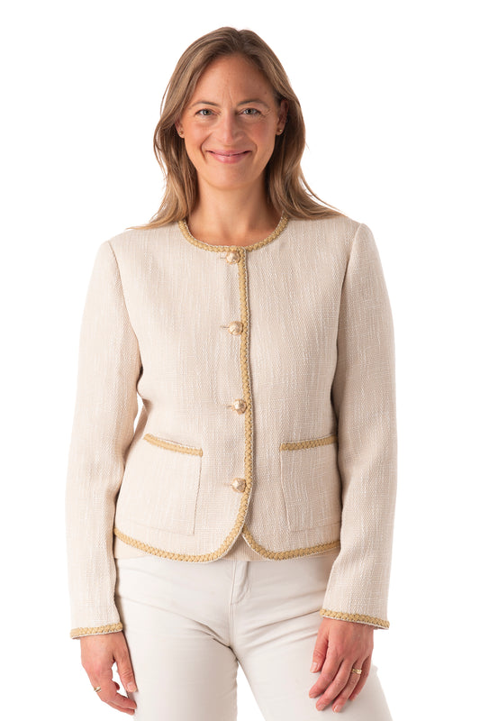 Milana FB236 - Off White/Gold Trim PRE ORDER