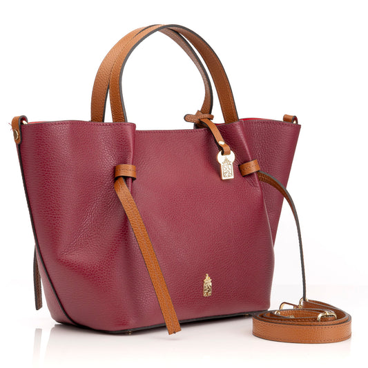 Simona Burgundy/Tan - PRE ORDER