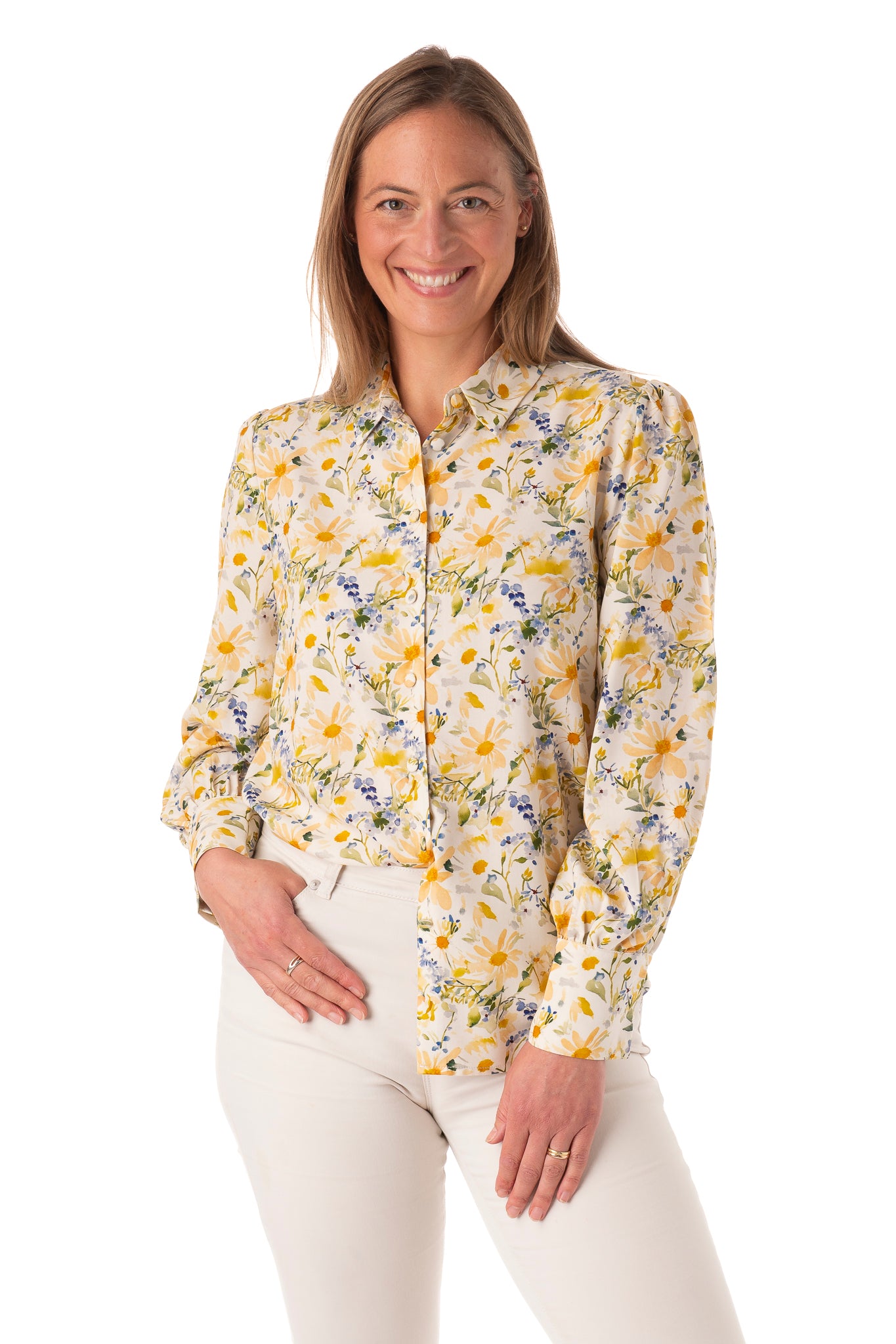 Riccarda FB258 - Garden Florals Yellow/Blue PRE ORDER