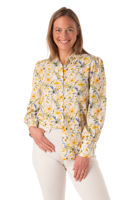 Riccarda FB258 - Garden Florals Yellow/Blue PRE ORDER