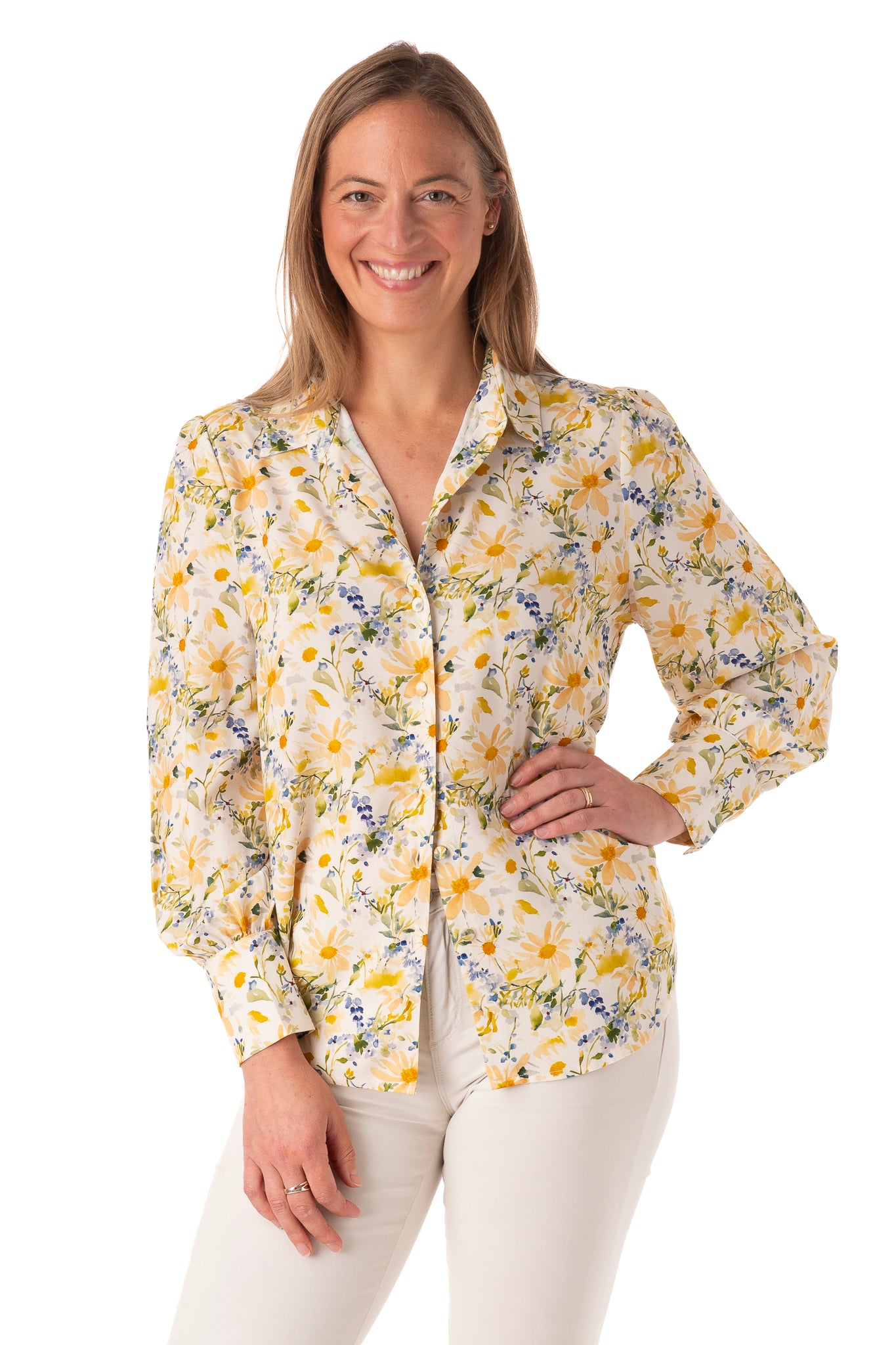 Riccarda FB258 - Garden Florals Yellow/Blue PRE ORDER