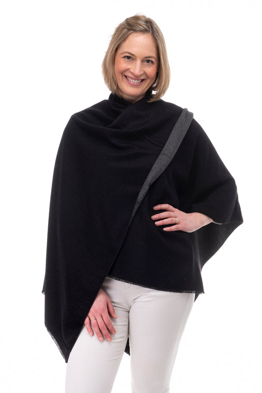 Clara  FB169 Reversible Wrap Black/Grey