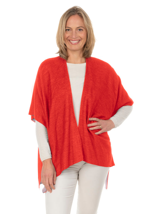 Lidia FB200 Two Colour Summer Jacket Coral/Beige